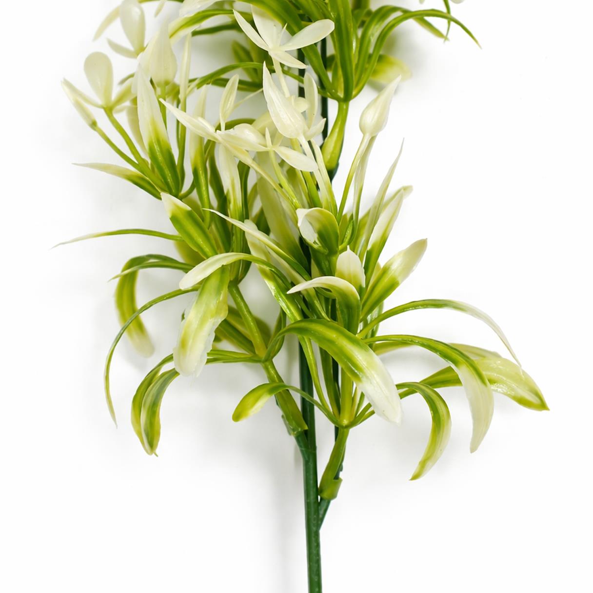 48cm Artificial White Blossom Spray Stem – image 3