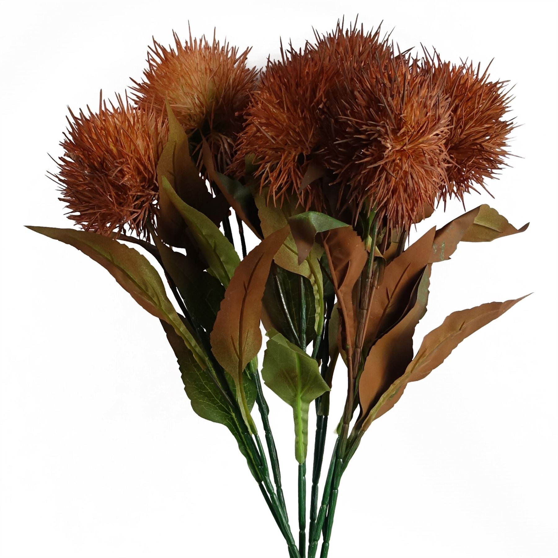 70cm Globe Thistle Yellow Ball Artificial Flower Stem – image 8