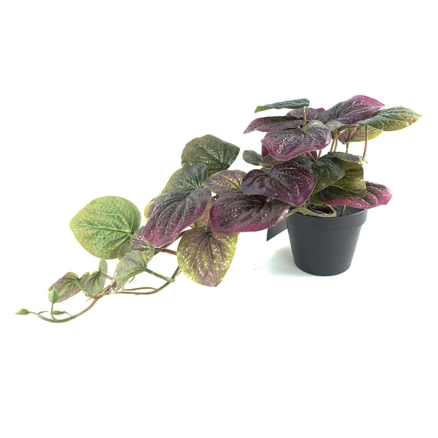 35cm Artificial Trailing Purple Potted Pothos Plant – image 3
