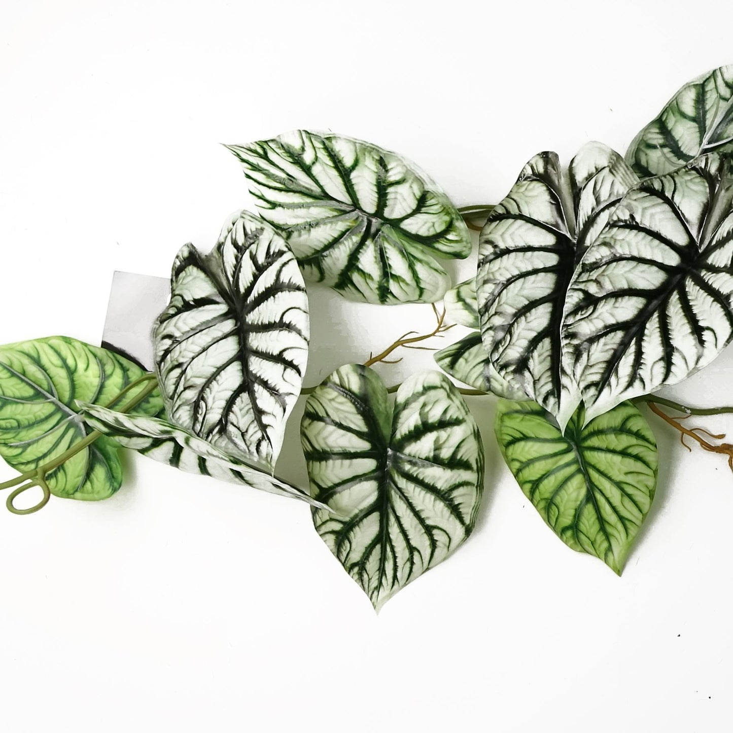 120cm Artificial Hanging Trailing Plant Alocasia Dragon Scale Light – image 5