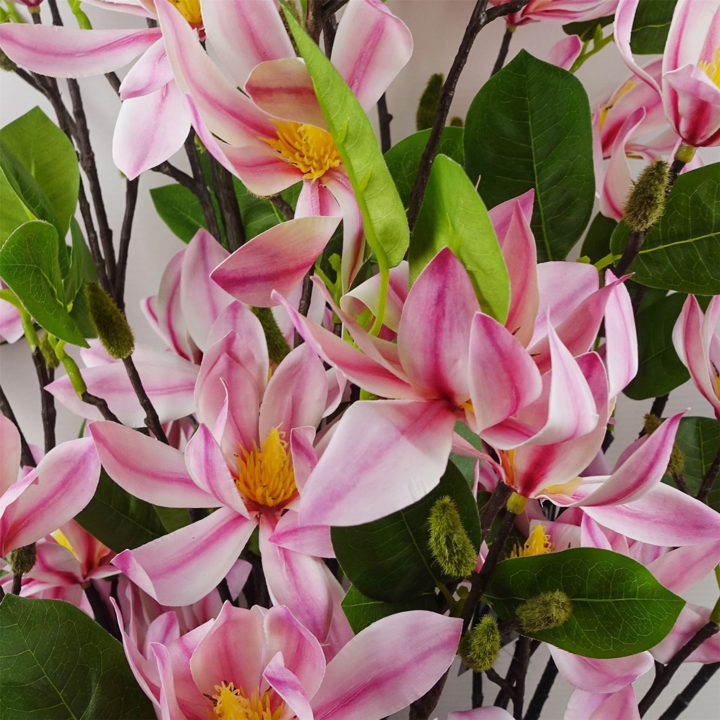 100cm Pink Magnolia Floral Spray Artificial – image 4