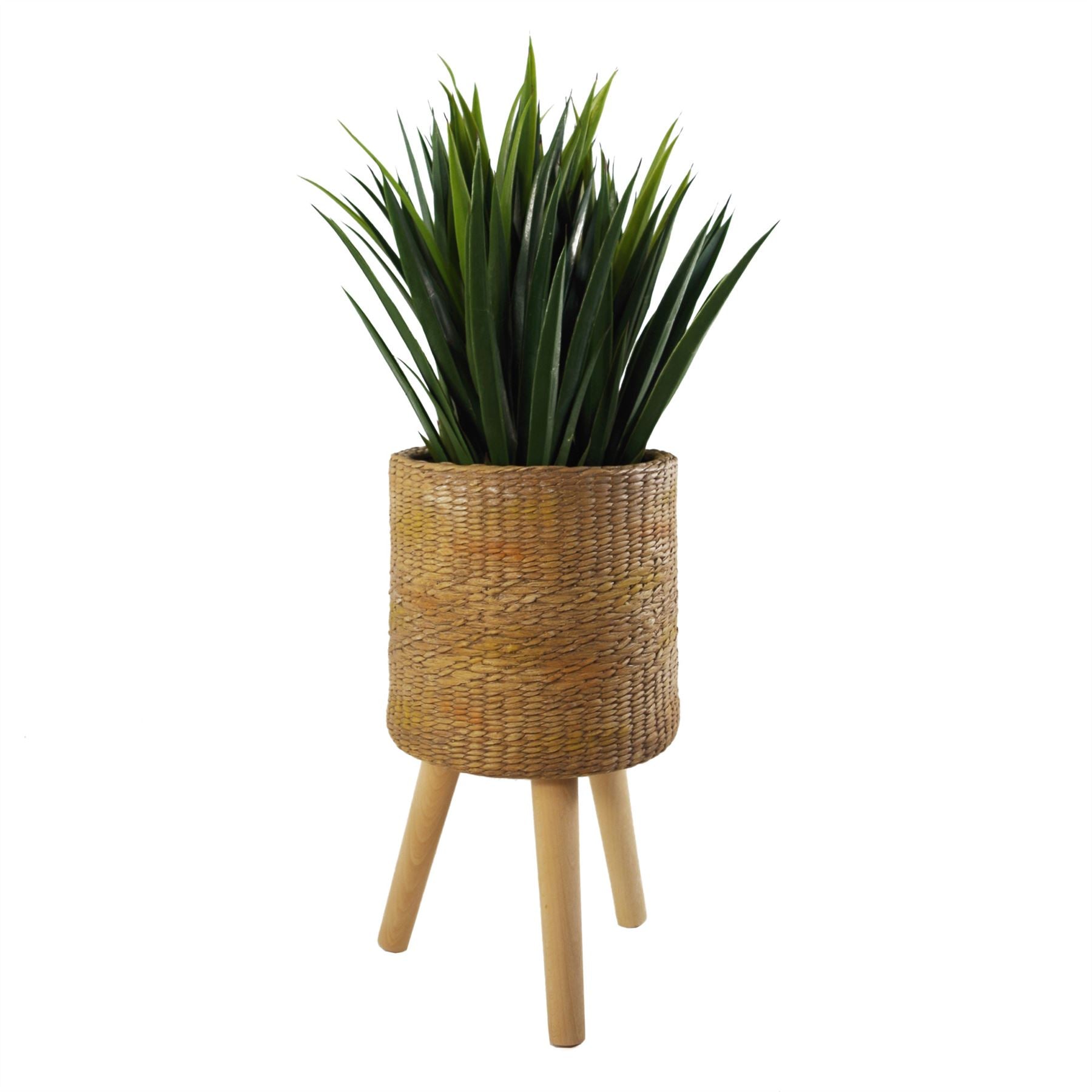 54cm x 30cm Rattan Effect Composite Large Planter – image 5