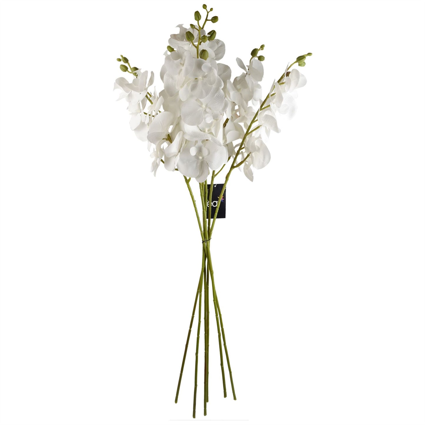 100cm Artificial Phalaenopsis Orchid White Stem – image 4