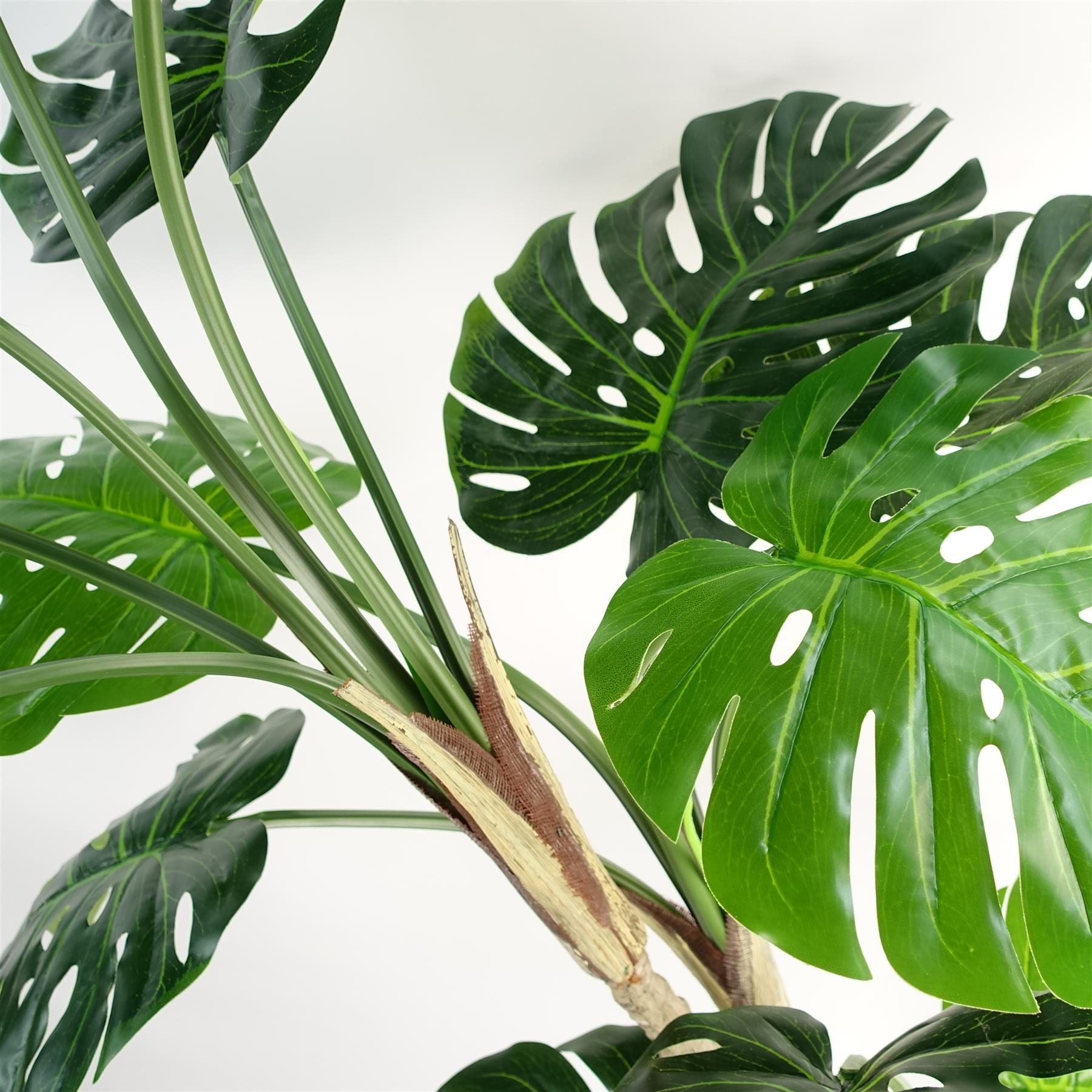 Luxury Monstera Plant Black Pot 150cm Artificial – image 5