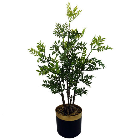 60cm Artificial Nandina Bonsai Ficus Tree – image 2