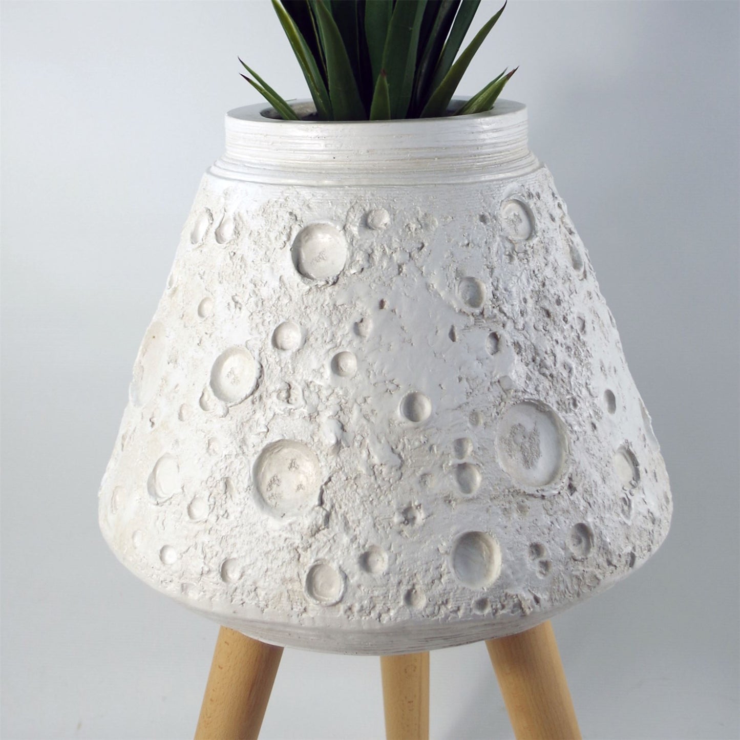 x 40cm Large Lunar White Planter 62cm – image 5