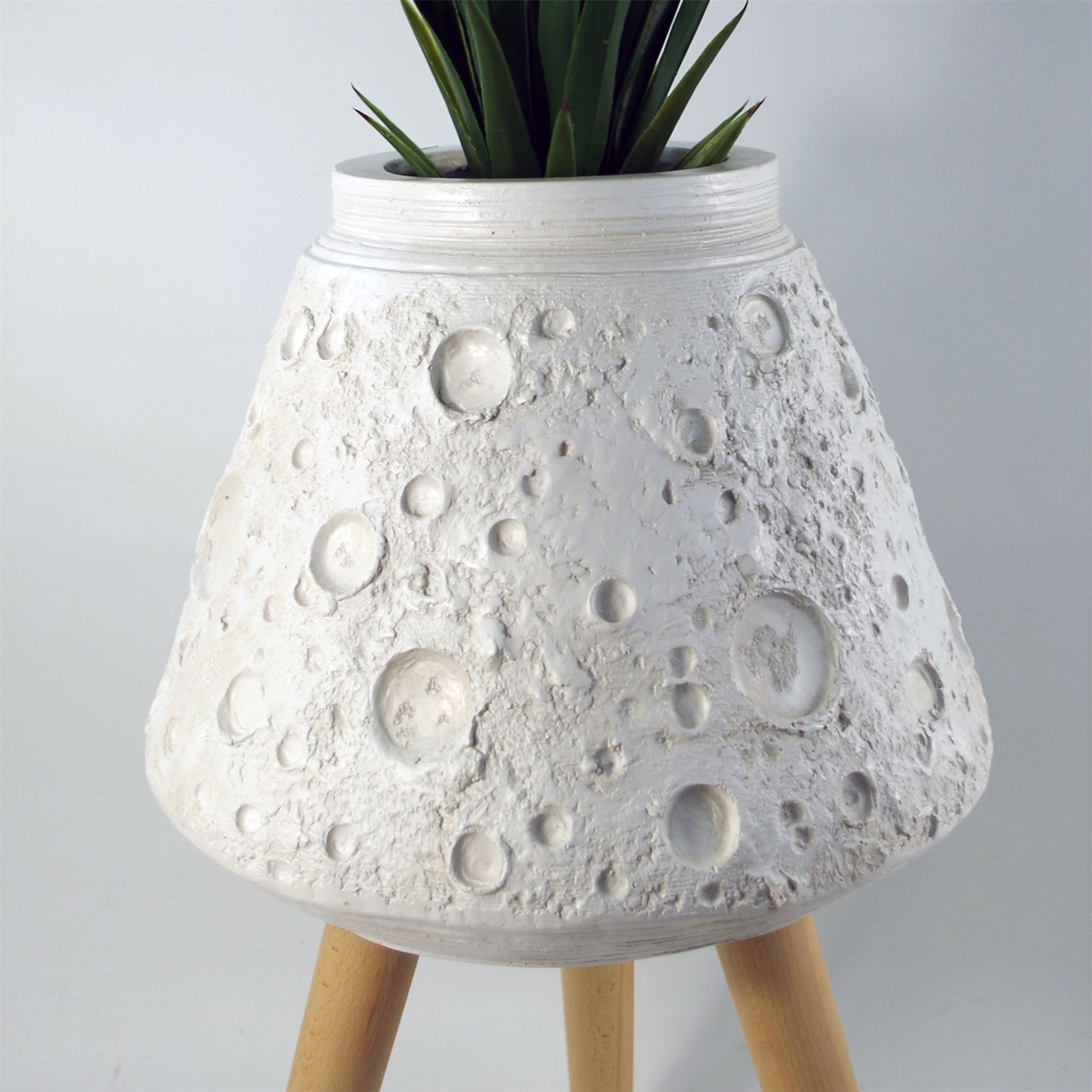 x 40cm Large Lunar White Planter 62cm – image 5