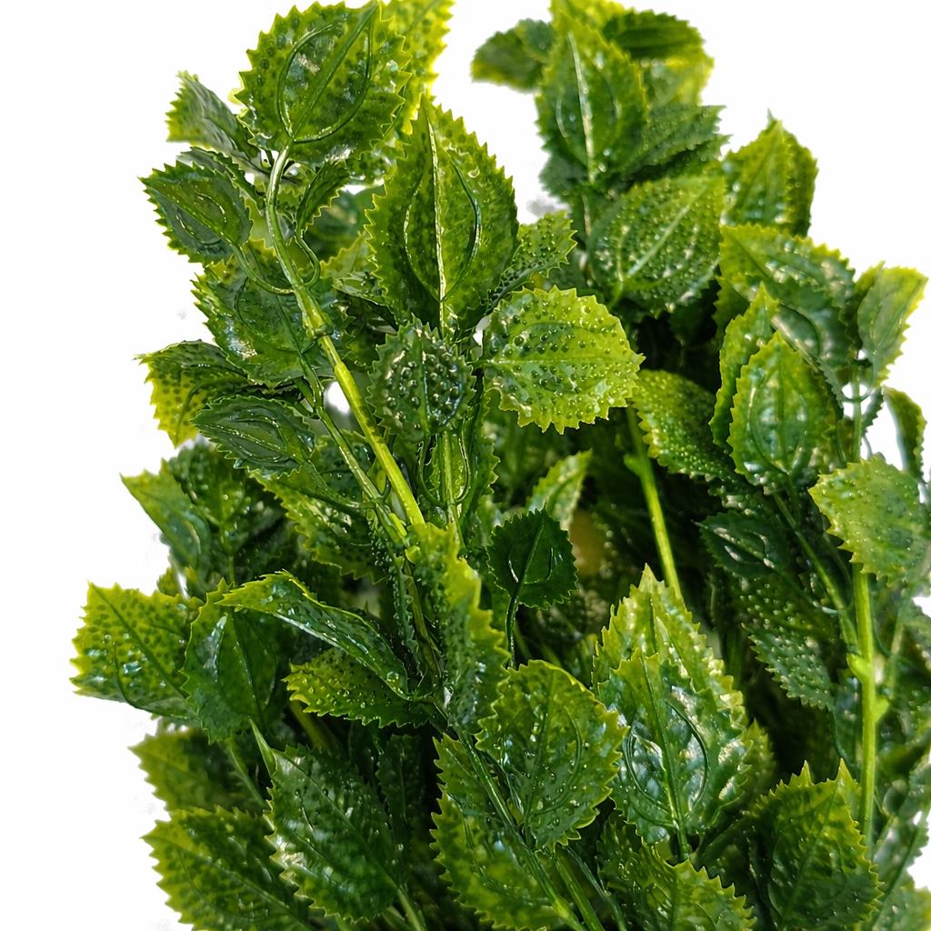75cm Artificial Green Leaf Foliage Bush Stem – image 3