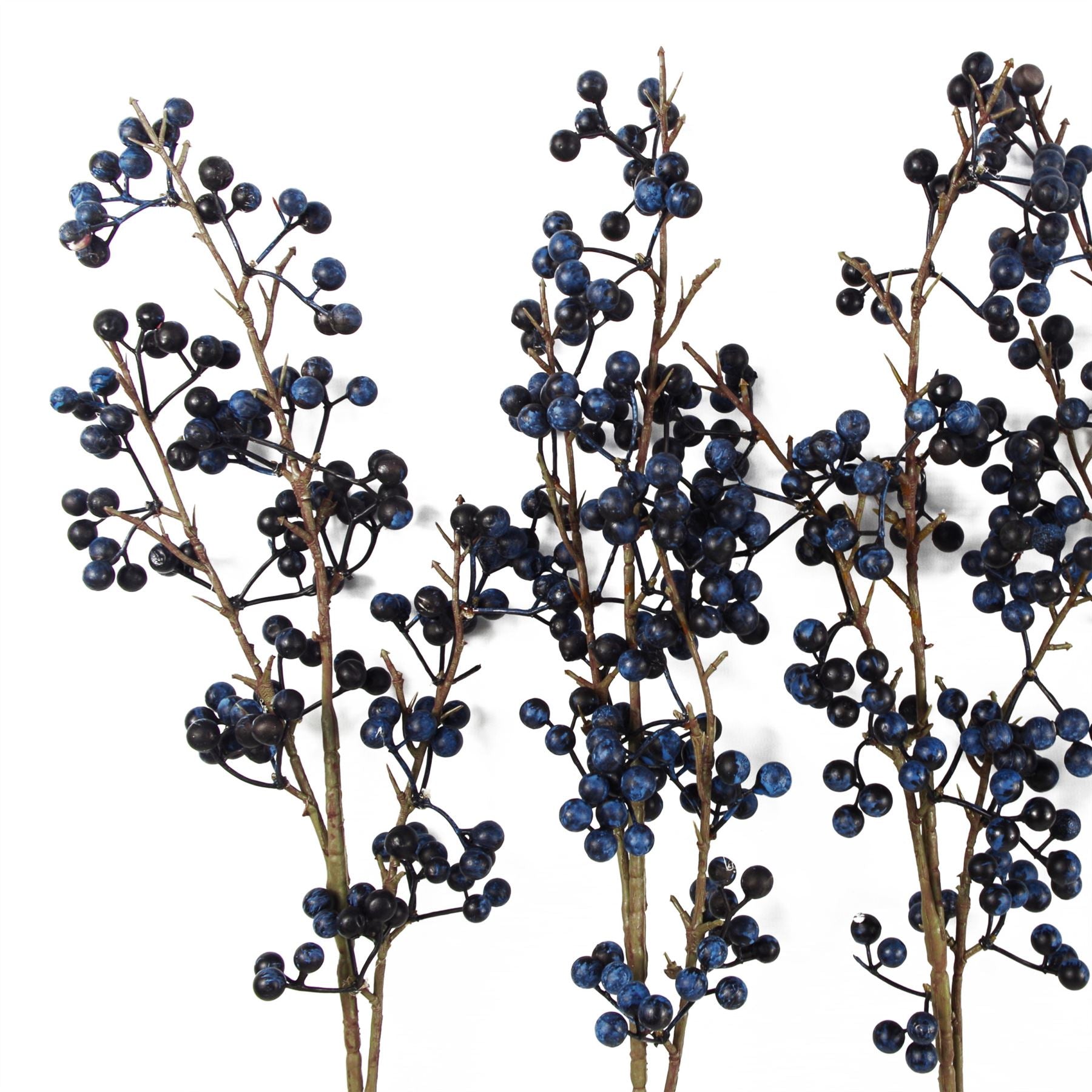 Artificial 70cm Blue Christmas Berry Spray – image 6