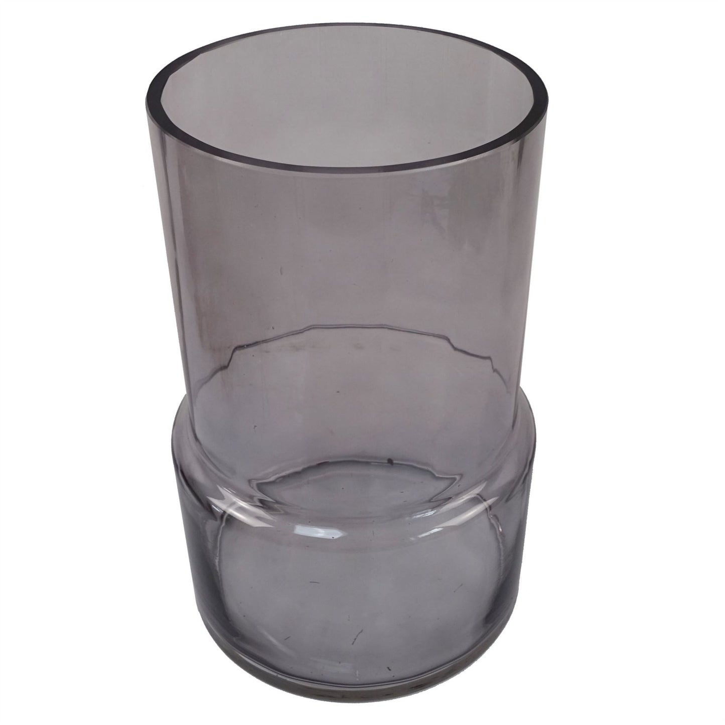 26cm Grey Smoke Glass Vase – image 3