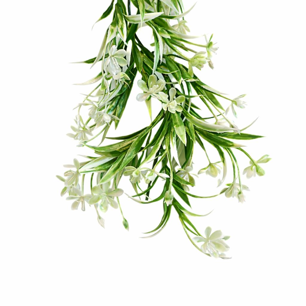 170cm Artificial White Flowering Greenery Garland Hanging Decoration – image 2
