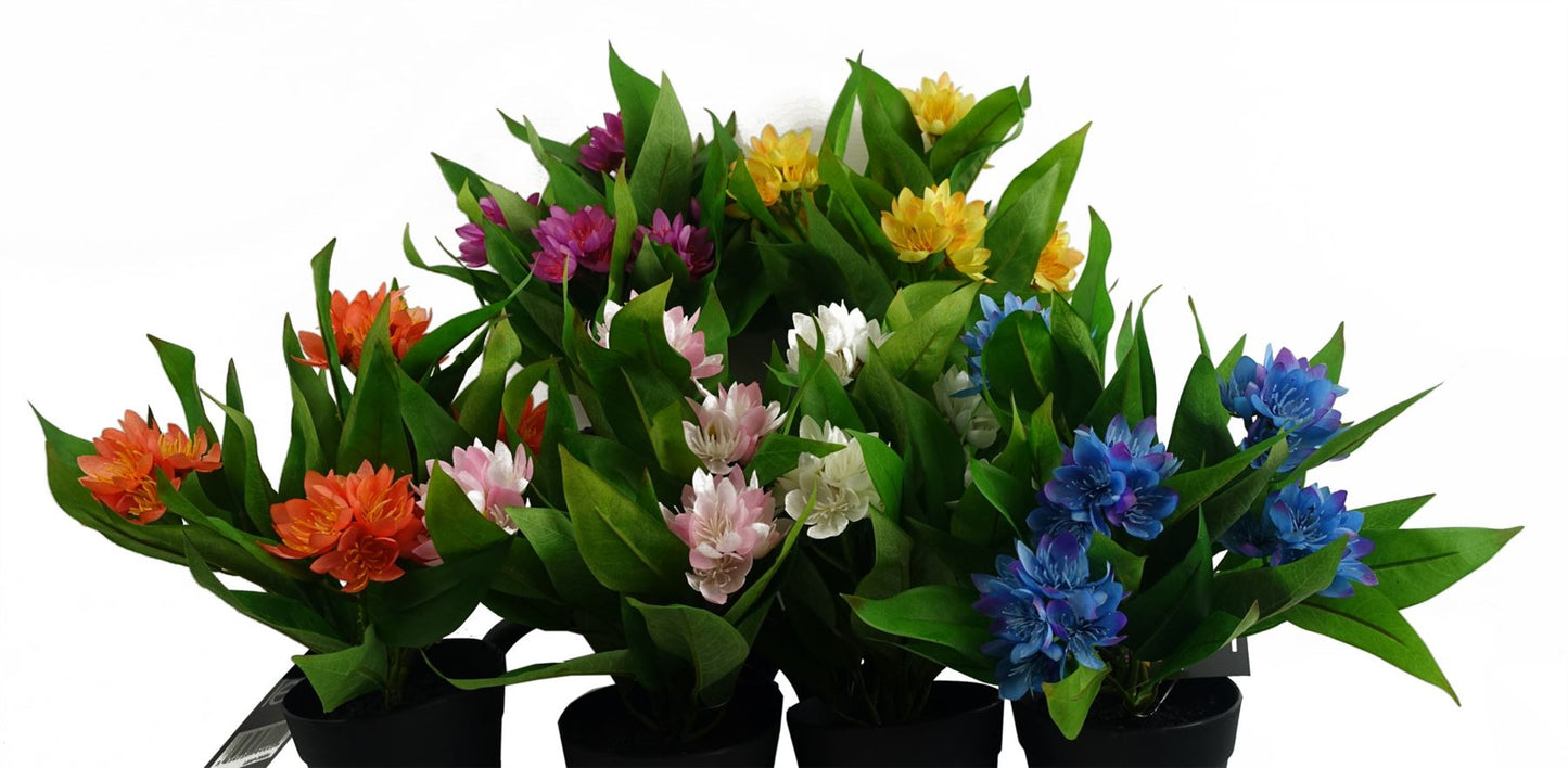18cm Artificial Freesia Plant White Flowering – image 5