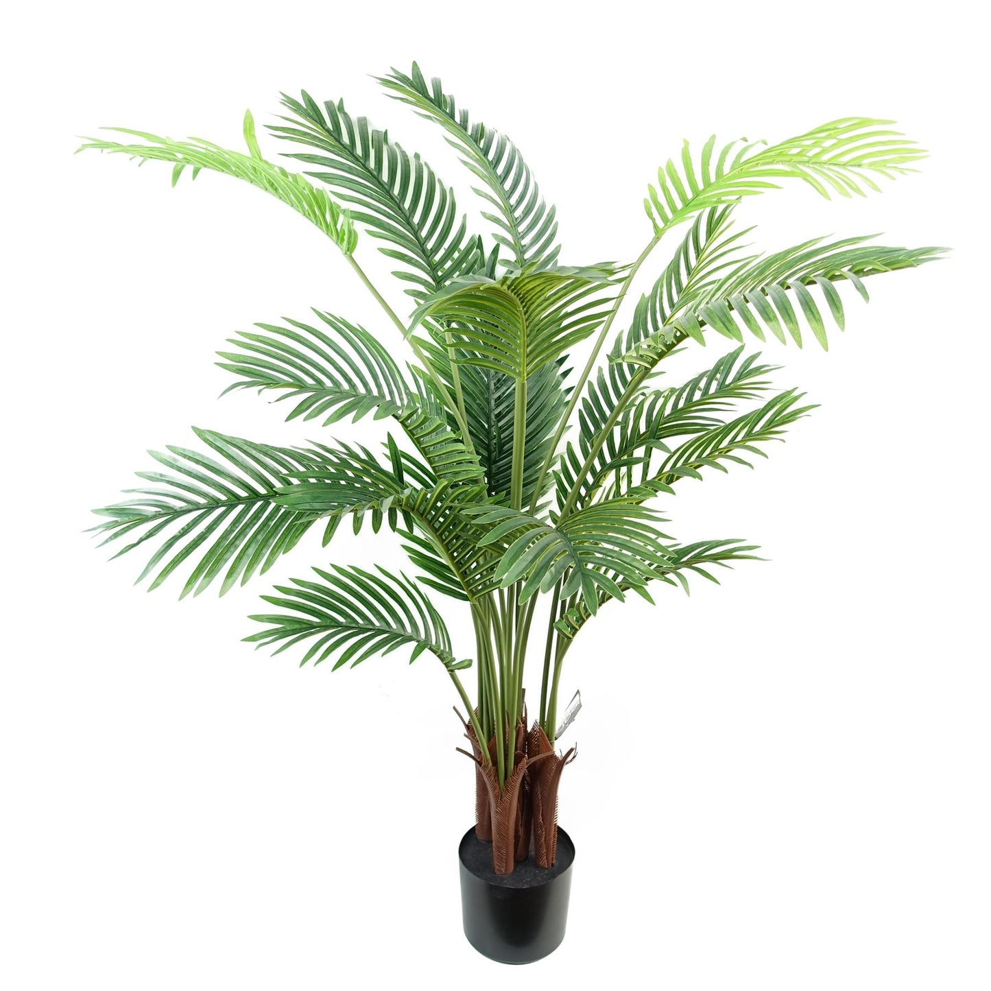 110cm Artificial Areca Palm Tree Potted in Black Pot – image 7