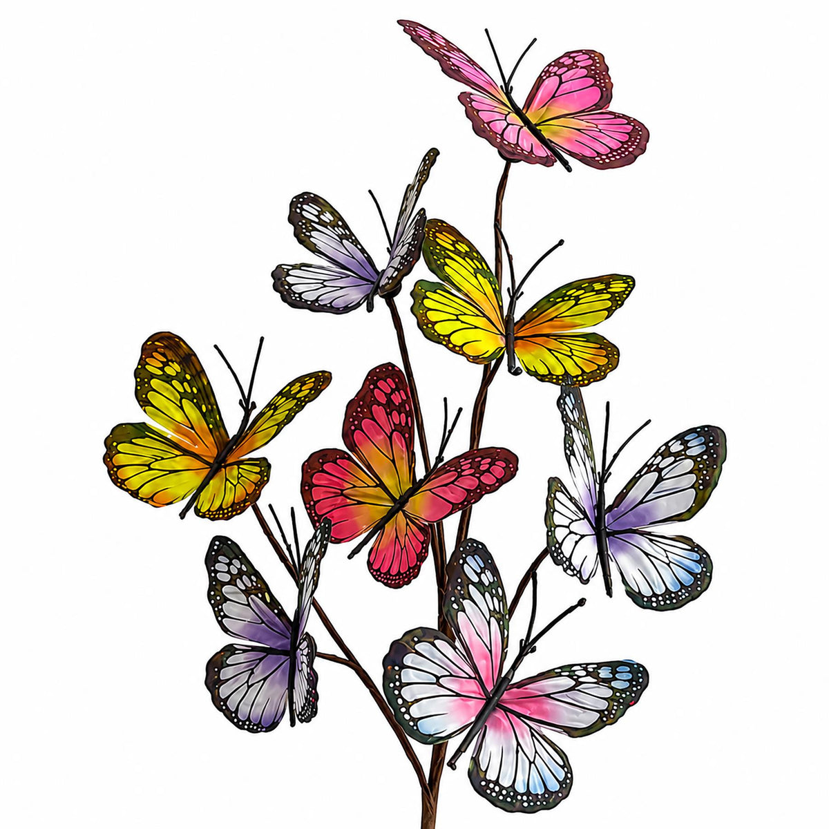 53cm Artificial Easter Butterfly Spray