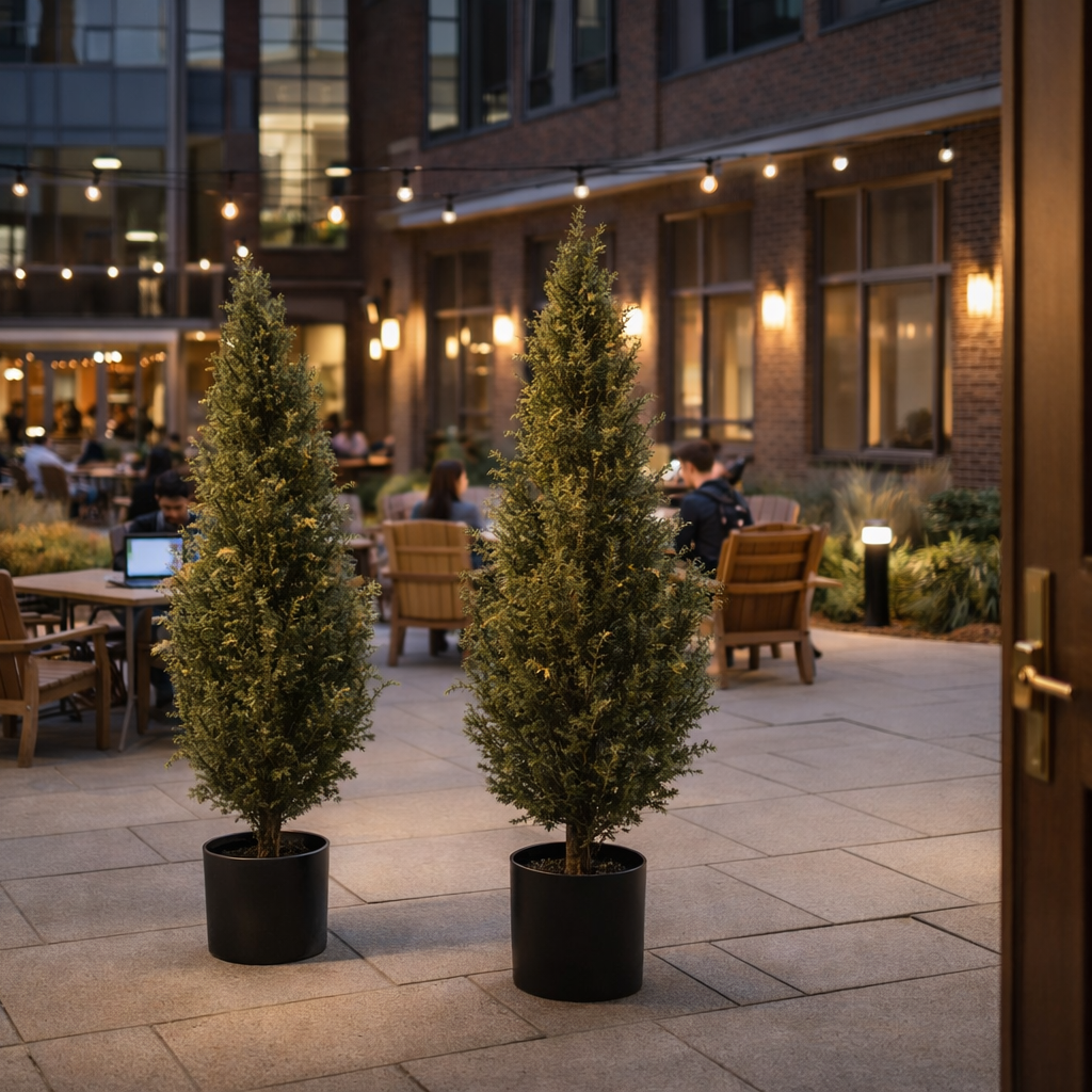 120cm Artificial Natural Look Cedar Cypress Tree – image 4
