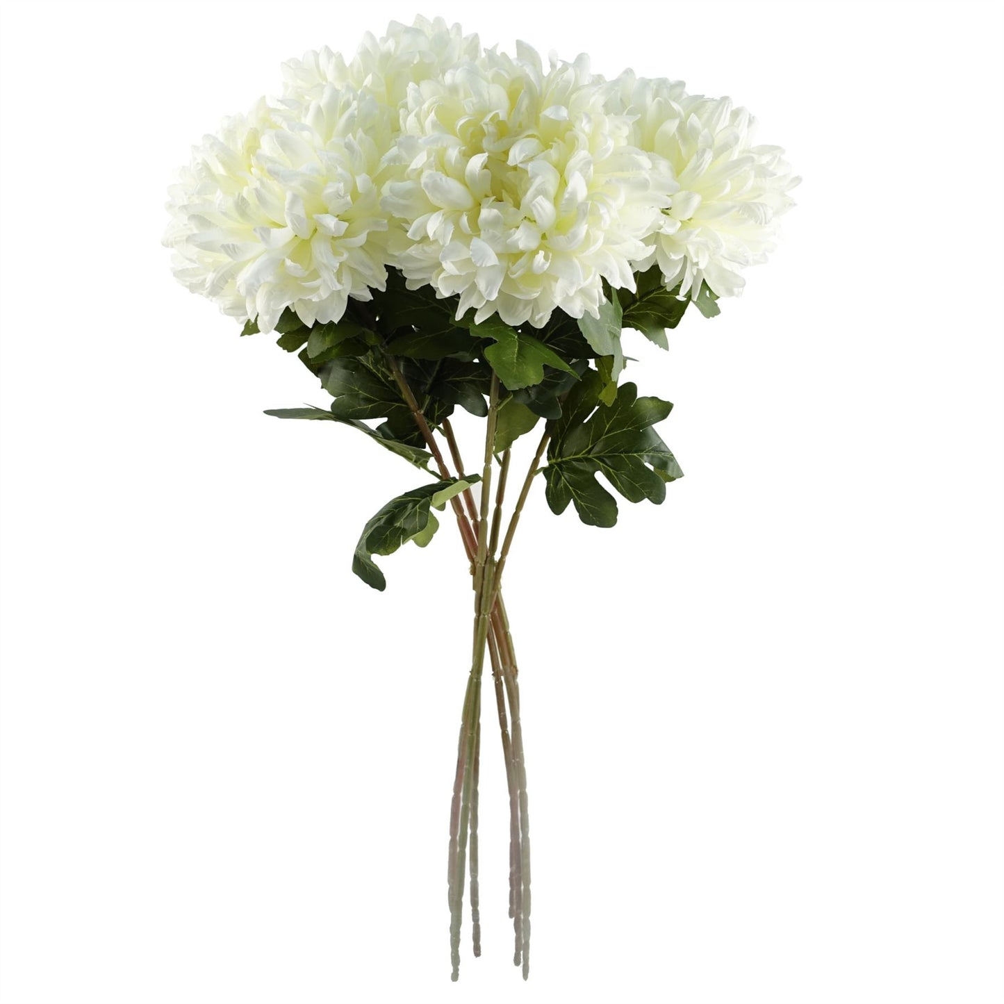 75cm Artificial Extra Large Reflex Chrysanthemum White – image 6