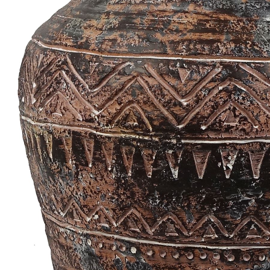 40cm x 32cm Aztec Large Composite Textured Vase Composite Plant Pot – image 3