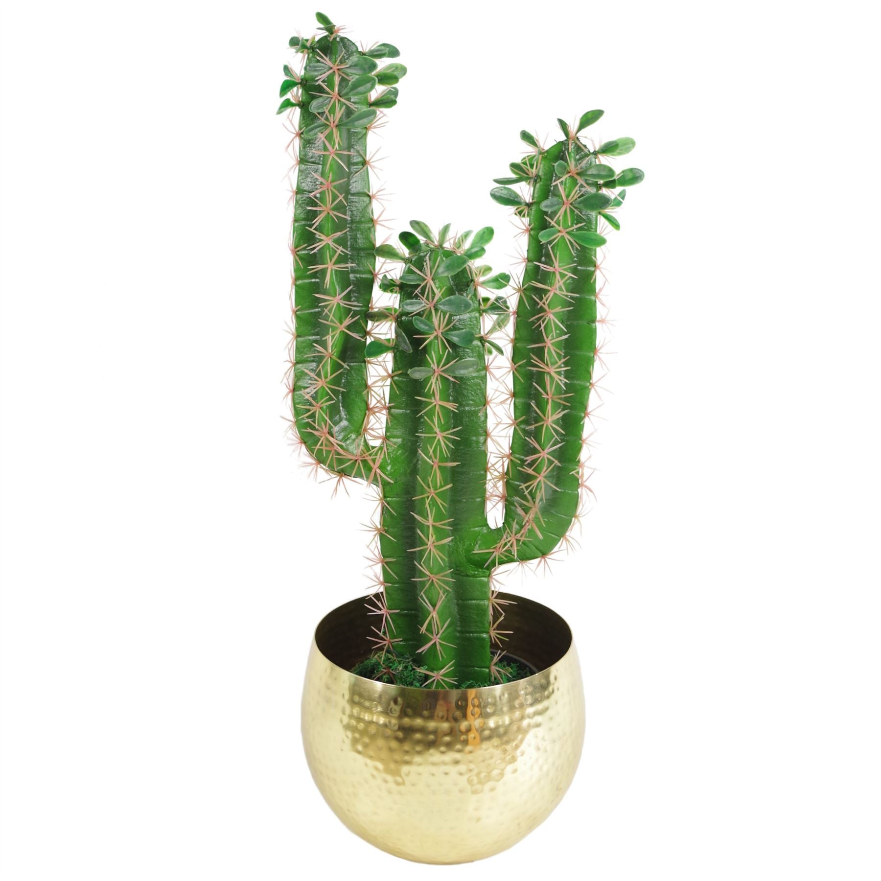 Leaf Large Planter 22 x 18cm Hammered Brass Gold Colour Straight Edge – image 4