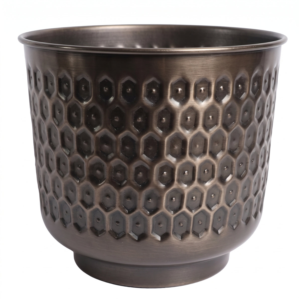 20cm Antique Gold Honeycomb Planter – image 2