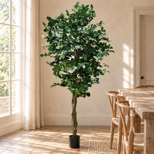 180cm Artificial Fire Retardant Black Olive Tree and Natural Trunk