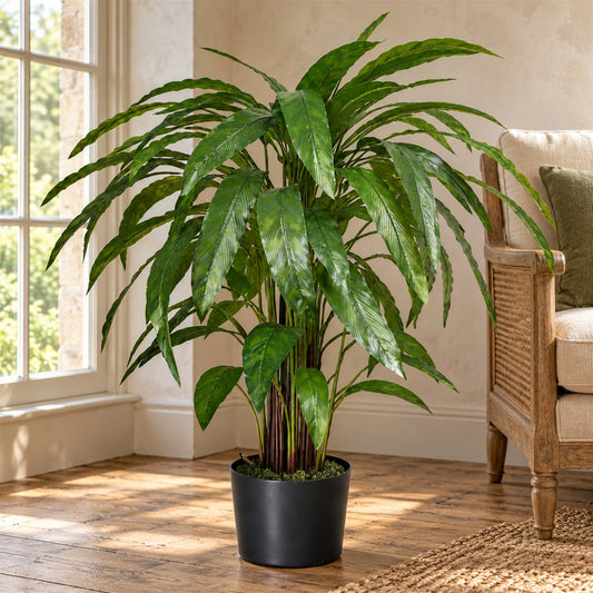 90cm Artificial Calathea Plant Dark Green