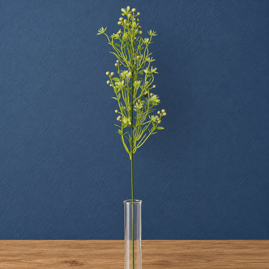 48cm Artificial Wild Berry Blossom Spray Stem Faux Green Floral Filler