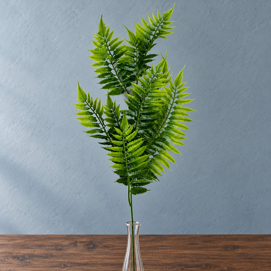 50cm Artificial Fern Spray Stem Spring Green