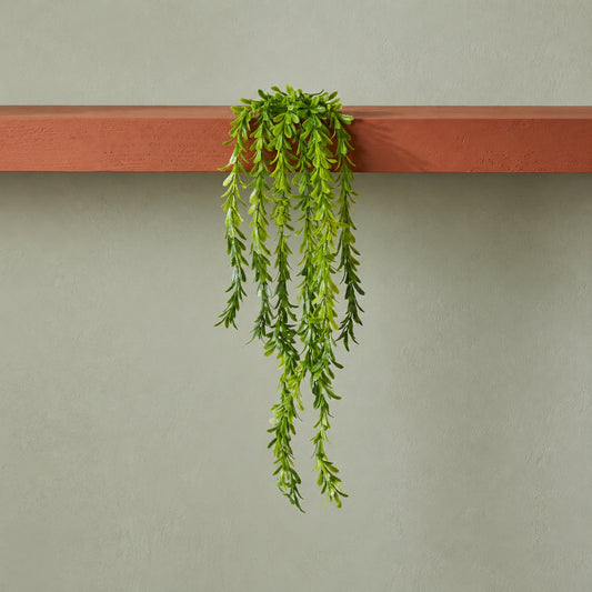 80cm Artificial Trailing Fern Style Hanging Plant Faux Greenery Vine