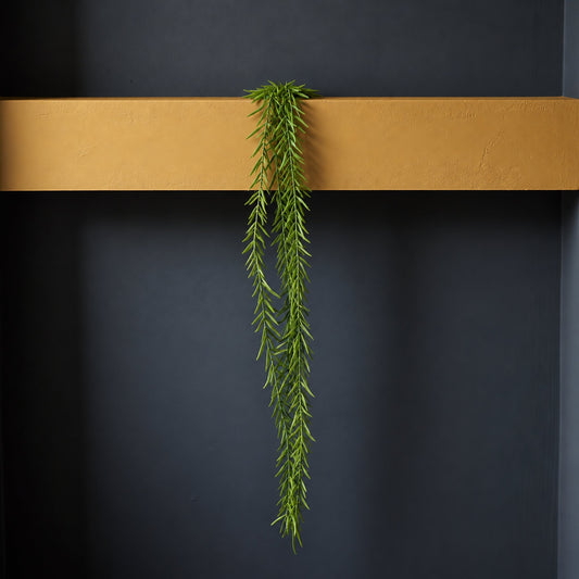 100cm Artificial Trailing Rhipsalis Hanging Plant Dark Green Tips