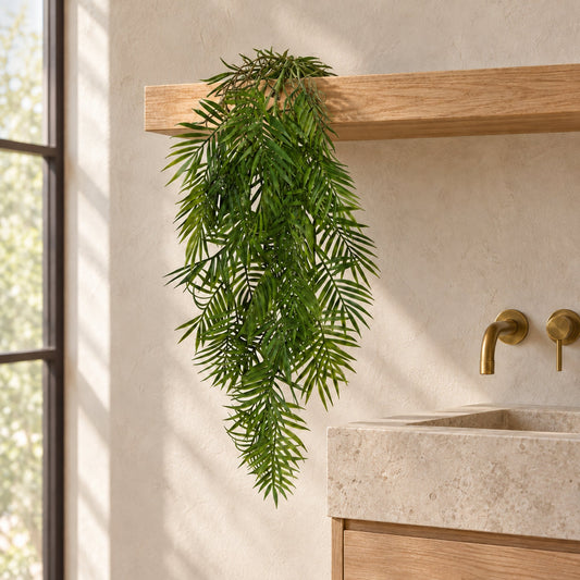 90cm Artificial Trailing Palm Fern Plant Hanging Faux Tropical