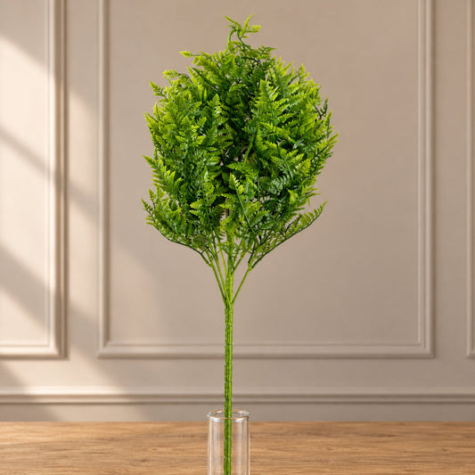 75cm Artificial Fern Foliage Bush Stem
