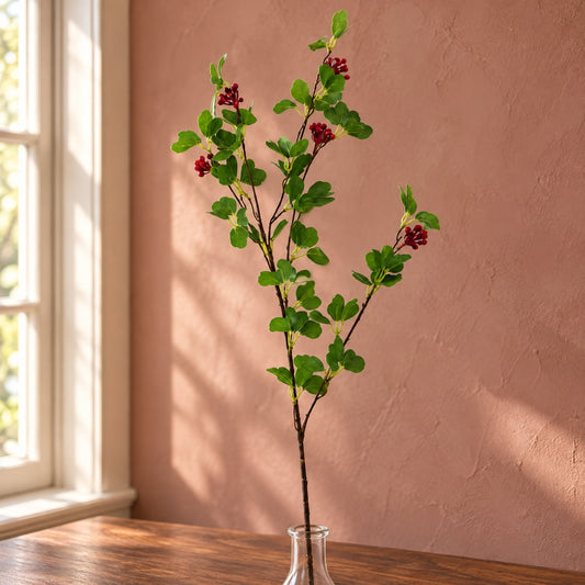 90cm Artificial Berry Foliage Spray Stem