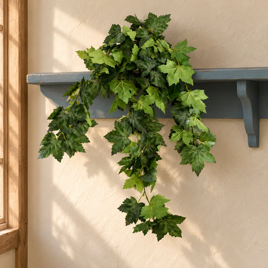 70cm Artificial Trailing Grape Ivy Plant Faux Hanging Foliage Green
