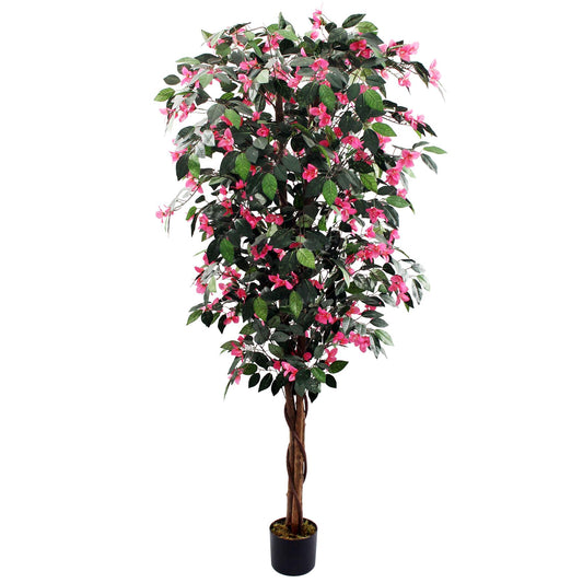 180cm Giant Artificial Pink Flowering Bougainvillea Tree – image 2