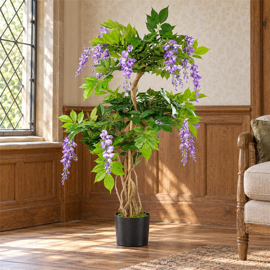 Artificial Purple Wisteria Tree 110cm