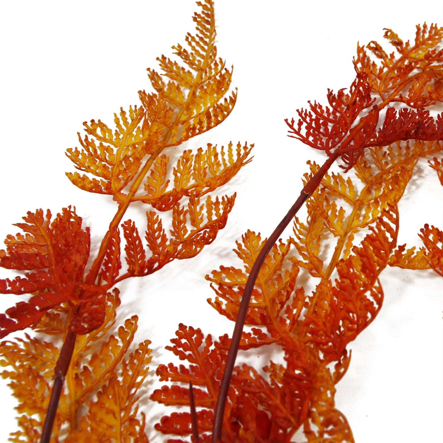 100cm Artificial Hanging Maidenhair Fern Plant Autumn Orange – image 3