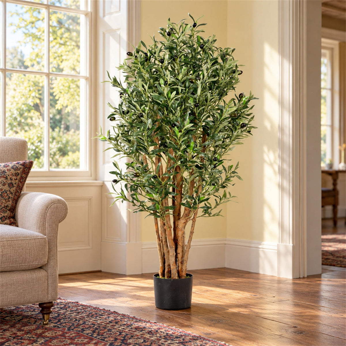 125cm Luxury Artificial Olive Tree Premium Range