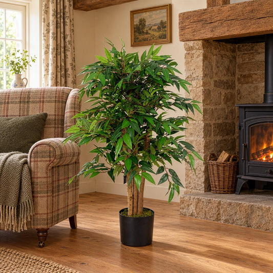 Artificial 90cm Luxury Smilax Sarsaparilla Ficus Tree Premium Range