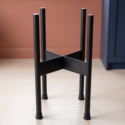 Medium Black Planter Stand 38.5cm x 18cm