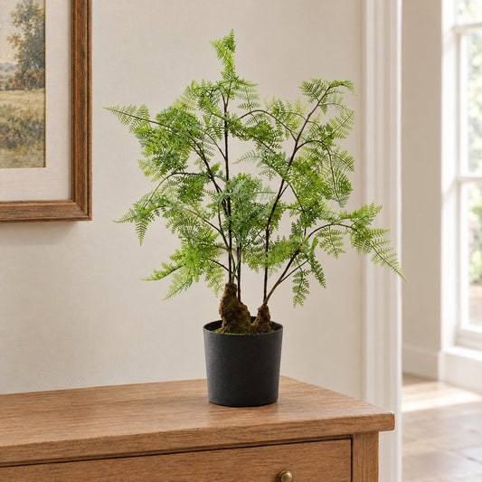 Artificial Natural Moss Base Fern Foliage Plant 60cm