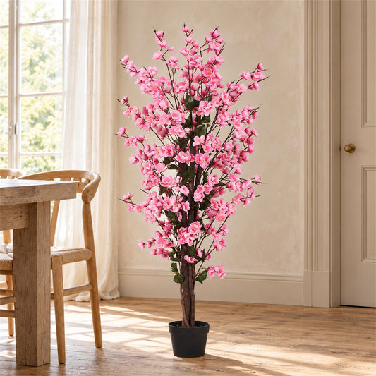 120cm Artificial Pink Blossom Tree