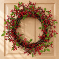 60cm Artificial Large Luxury Christmas Red Berry Floristry Wreath