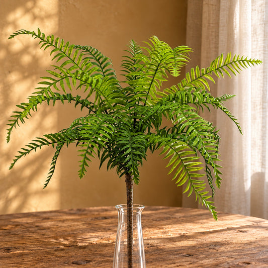 50cm Artificial Boston Fronded Fern Plant