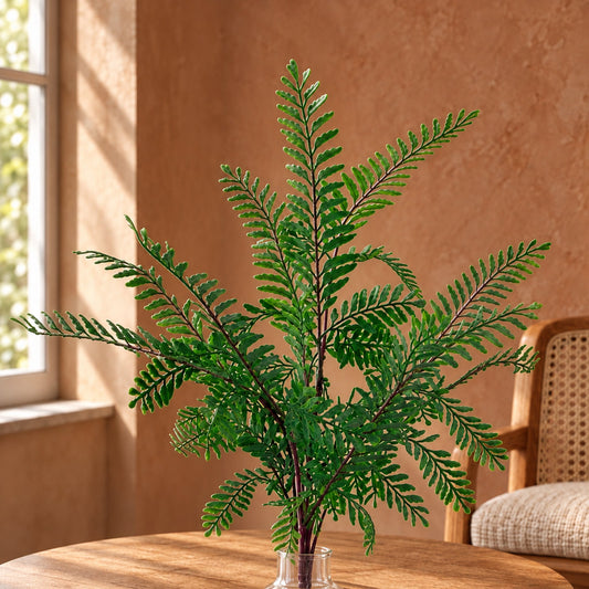 55cm Artificial Himilayan Maidenhair Fern Bush Dark Green Plant