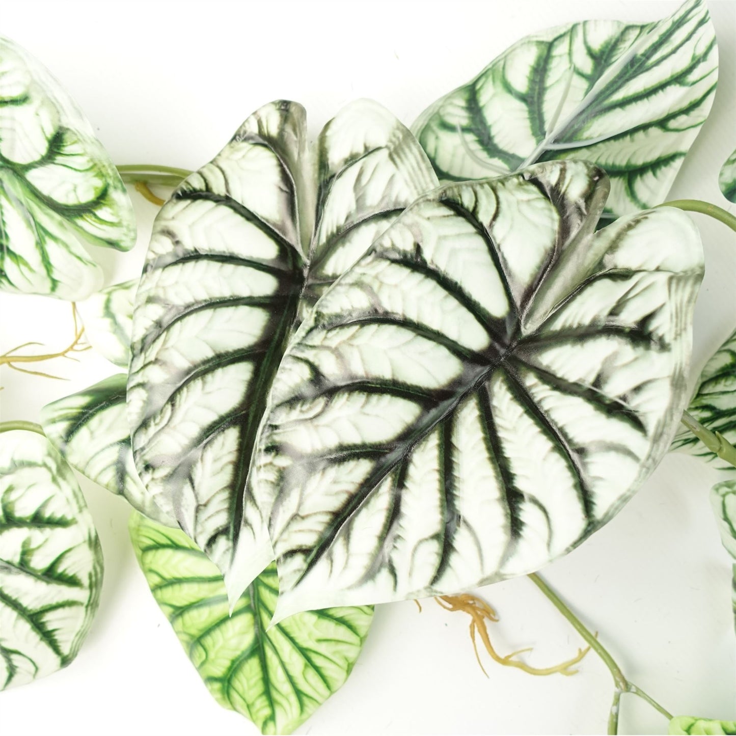 120cm Artificial Hanging Trailing Plant Alocasia Dragon Scale Light – image 2