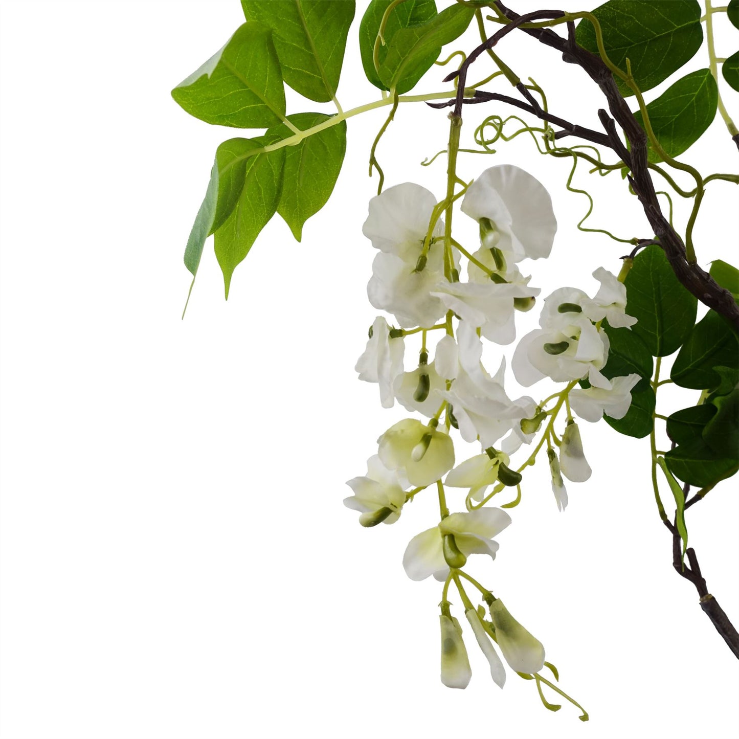 90cm Artificial White Wisteria Bush – image 3