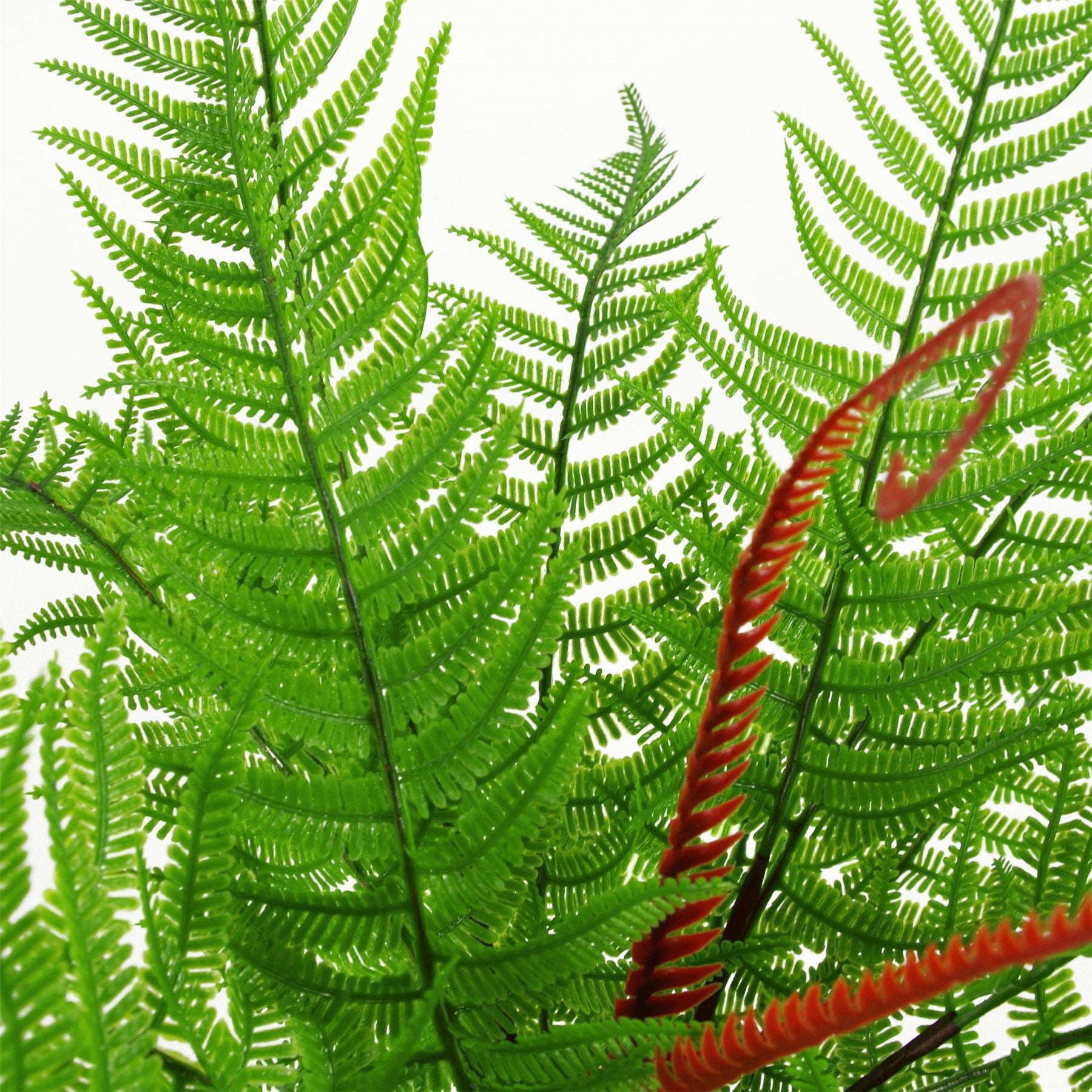 60cm Artificial Bushy Dixie Wood Fern Dark Green Plant – image 4
