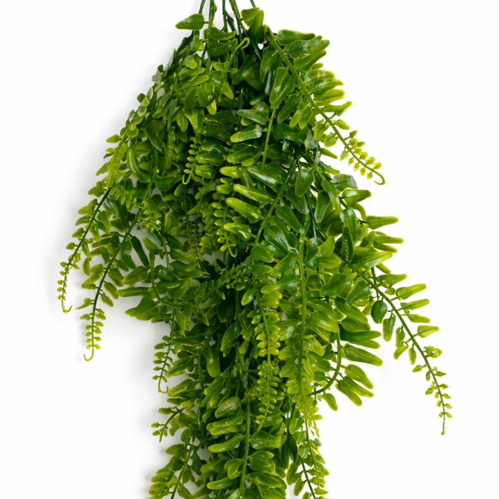 75cm Artificial Trailing Fern Bush Hanging Faux Greenery Plant – image 2