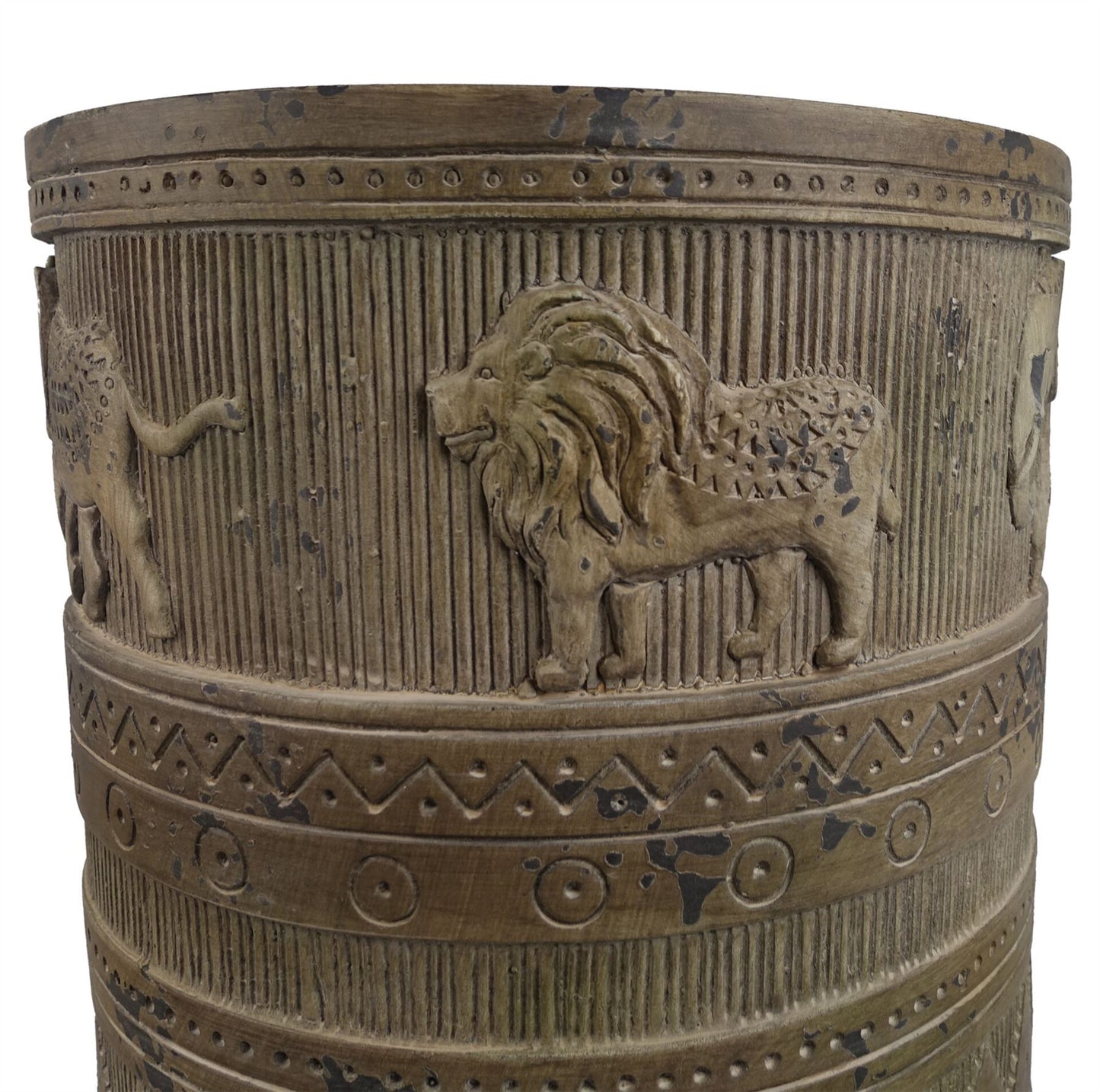 55cm x 29cm Jungle Planter with Legs Embossed Lion Elephant Large – image 3