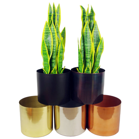 Leaf Planter Plant Pot with Polished Gold Finish 20 x 18cm GoldGold – image 2